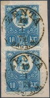 1871 Réznyomat 10kr Függőleges Pár 'ZENTA' - Other & Unclassified