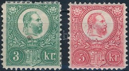 ** * 1883 3kr és 5kr újnyomat (3kr Falcos) - Andere & Zonder Classificatie