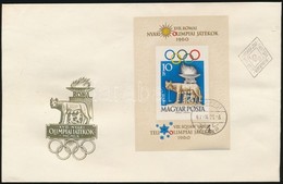 1960 Olimpiai Játékok Vágott Blokk FDC-n - Andere & Zonder Classificatie