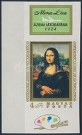 ** 1974 Mona Lisa ívszéli Vágott Szelvényes Bélyeg (4.000) - Other & Unclassified