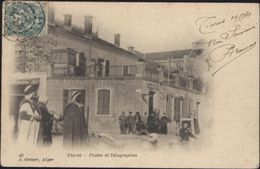 CPA CP Carte Postale Algérie Tiaret Postes Et Télégraphes 48 G Geiser Alger CAD Tiaret 17 8 1904 - Tiaret