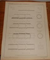 Plan D'aqueducs économiques En Poterie. 1859. - Arbeitsbeschaffung