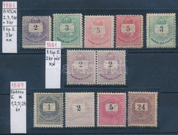 ** * 1881-1889 7 Db 1881-es és 4 Db 1889-es Bélyeg Steckalpon - Other & Unclassified