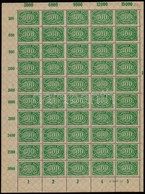 ** Deutsches Reich 1922/1923 Mi 249 Teljes ív (ívközéprészen A Hajtásnál Fogelválás) - Andere & Zonder Classificatie