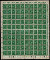 ** Deutsches Reich 1922/1923 Mi 226 Teljes ív (hátoldalán Rozsdafoltok) - Other & Unclassified