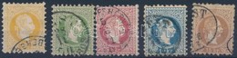 O 1867 2kr - 15kr 2 Bélyeg Magyar, 3 Osztrák Bélyegzés - Andere & Zonder Classificatie