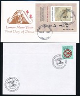 Kazahsztán, Togo, Új-Kaledónia 1997 A Bivaly éve 3 FDC - Andere & Zonder Classificatie