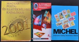 Michel Deutschland 1998/99 + Telefonkártya Katalógus 1996 + Magyar Posta- és Illetékbélyeg Katalógus 2001 + Michel Ganzs - Other & Unclassified