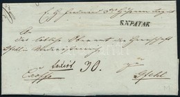 1843 Megportózott Ex Offo Levél ,,S. N. PATAK' - Other & Unclassified