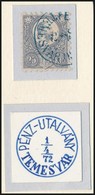 O 1871 Réznyomat 25kr Szépen Centrált Ill. Kék Bélyegzéssel / Mi 13 With Blue Cancellation - Andere & Zonder Classificatie