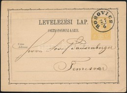 1871 2kr Díjjegyes Levelezőlap / PS-card 'BOSOVICS' - Temesvár - Andere & Zonder Classificatie