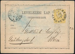 1871 2kr Díjjegyes Levelezőlap / PS-card 'SZOMBATHELY' - 'WIEN' - Other & Unclassified