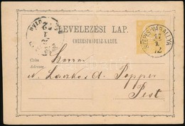 1872 Díjjegyes Levelezőlap / PS-card 'SZEPES-VÁRALLYA' - Other & Unclassified