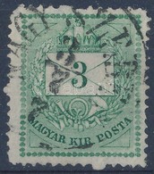 O 1874 Színesszámú 3kr Durva Gyöngy Javítással (ex Lovász) - Andere & Zonder Classificatie