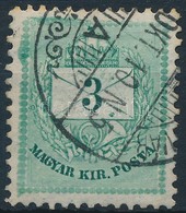 O 1881 3kr, Festékfoltok - Other & Unclassified