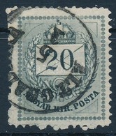 O 1881 20kr 13:13 Fogazással (5.000+) / With 13:13 Perforation 'ALT-GRAD(ISK)A' - Andere & Zonder Classificatie