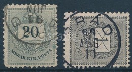 O 1881 20kr + 1898 1kr 'BRÁD' - Andere & Zonder Classificatie