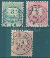 O 1881-1889 3 Klf Bélyeg / 3 Different Stamps 'BÖDÖGE-MARKOTA' - Andere & Zonder Classificatie