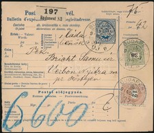 1899 Postai Szállítólevél 'BUDAPEST' - Verbó - Other & Unclassified