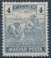 ** 1919 Magyar Posta 4f, A Bal Oldali értékszám Hiányos - Andere & Zonder Classificatie