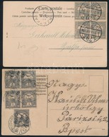 1901/1907 2 Db Képeslap Turul 1f Bélyegekkel Bérmentesítve / 2 Postcards - Andere & Zonder Classificatie