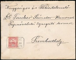 1913 Levél GECSE Postaügynökségi Bélyegzéssel / Cover With Postal Agency Postmark - Andere & Zonder Classificatie