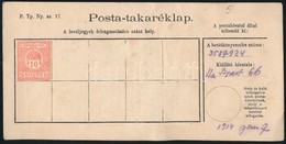 1914 Postatakaréklap Kiállítva Budapest 66. Postán - Andere & Zonder Classificatie