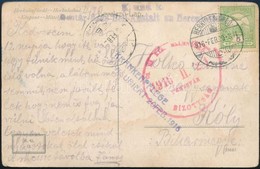 1916 Tábori Posta Képeslap / Field Postcard 'K. Und K. Militär-Bade-Heil-Anstalt Zu. Herculesfurdo' + 'Cs. és KIR. ELLEN - Andere & Zonder Classificatie