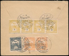 1916 Turul 1f, 4 X 2f + 2 X 3f Helyi Levélen, IV. Károly Koronázási Emlékbélyegzéssel / On Local Cover With Special Canc - Andere & Zonder Classificatie