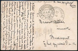1916 Tábori Posta Képeslap 'S.M.S. SZIGETVÁR' - Andere & Zonder Classificatie