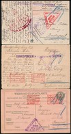1916 3 Db Olasz Hadifogoly Képeslap - Other & Unclassified