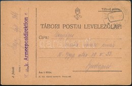 1917 Tábori Posta Levelezőlap / Field Postcard 'K.u.k. Armeepostdirektion 6.' + 'FP 366 A' - Other & Unclassified