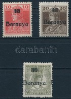 * Baranya I. 1919 3 Klf Bélyeg Bodor Vizsgálójellel (6.300) - Other & Unclassified