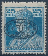 ** Debrecen I. 1919 Károly 25f Fekete Felülnyomással Bodor Vizsgálójellel (20.000) - Other & Unclassified