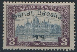 ** Bánát-Bácska 1919 Parlament 3K Garancia Nélkül (**20.000) - Andere & Zonder Classificatie