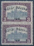 ** Bánát-Bácska 1919 Parlament 3K Pár Garancia Nélkül (**40.000) - Andere & Zonder Classificatie