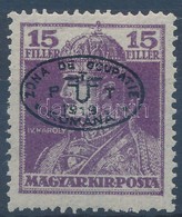 ** Debrecen I. 1919 Károly 15f Fekete Felülnyomással Garancia Nélkül (**50.000) - Andere & Zonder Classificatie