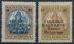 * Nyugat-Magyarország V. 1921 Koronás Madonna 50K + 100K, Garancia Nélkül - Andere & Zonder Classificatie