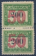 ** Nyugat-Magyarország VII. 1921 Portó 50f/200f Pár, Garancia Nélkül - Andere & Zonder Classificatie