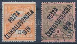 ** O Posta Ceskoslovenska 1919 Turul 3f és 60f Garancia Nélkül (**31.500) - Andere & Zonder Classificatie