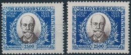 ** 1925 Jókai 2500K Elfogazva + Támpéldány - Andere & Zonder Classificatie