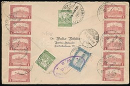 1922 Ajánlott Levél Berlinbe / Registered Cover To Berlin - Andere & Zonder Classificatie