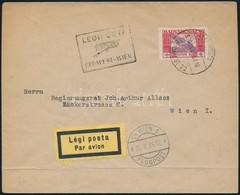 1926 (16. Díjszabás) Ikarusz 10000K Légi Levélen Bécsbe / Airmail Cover To Vienna - Other & Unclassified