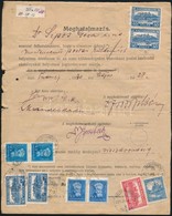 1930-1939 Teljes Meghatalmazás 22 Bélyeggel, évenkénti Lerovással / Authorisation With 22 Stamps 'VÁSÁROSNAMÉLY' - Other & Unclassified