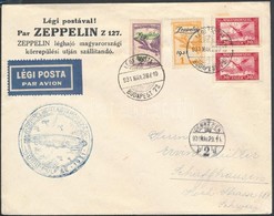 1931 Zeppelin Magyarországi Körrepülés Légiposta Díjjegyes  Zeppelin Teljes Sorral Németországba / Zeppelin Hungary  Rou - Other & Unclassified