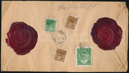 1936 Értéklevél Arcképek 6f + 2 X 30f + Nagy Madonna 1P Bérmentesítéssel 'SZEGED' - Szentes - Other & Unclassified