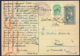 1940 Cenzúrás Levelzőlap A Nagykanizsai Lengyel Menekülttáborból Krakkóba / Censored Postcard From Polish Refugee Camp   - Other & Unclassified