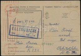 1943 Tábori Posta Levelezőlap Német Cenzúrával - Other & Unclassified