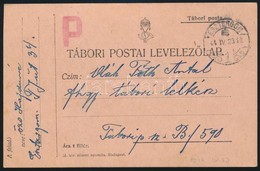 1944 Tábori Posta Levelezőlap Hátoldalán Grafikával - Other & Unclassified