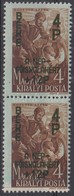 ** 1945 Béke 4P Függőleges Pár Hiányos Alapnyomattal - Andere & Zonder Classificatie